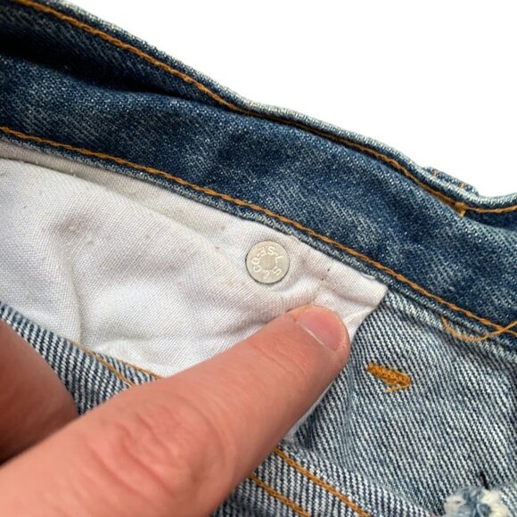 Vintage 1971 Levi's Orange Tab Talon 42 Zipper Blue - Picture 12 of 16
